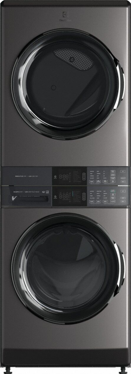 Washer Dryer Combo: Electric, Stainless Steel, 4.5 cu ft Washer Capacity