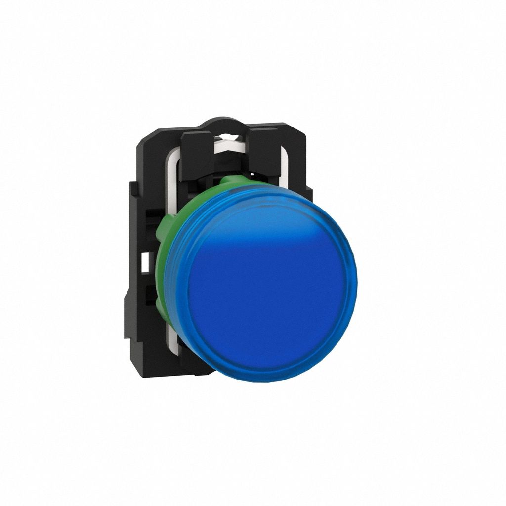 Pilot Light: 22 mm Panel Mounting Size, Blue, LED, XB5 Series