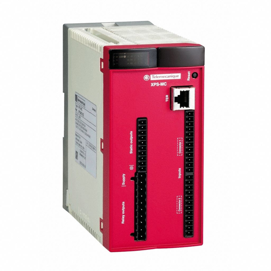 Safety Controller: 24 V DC Rating, 32 Inputs, 4NO, DIN Rail