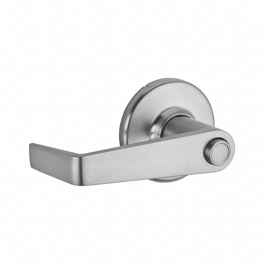 Door Lever Lockset: Office Lever Locksets, Chrome, ADA Compliant