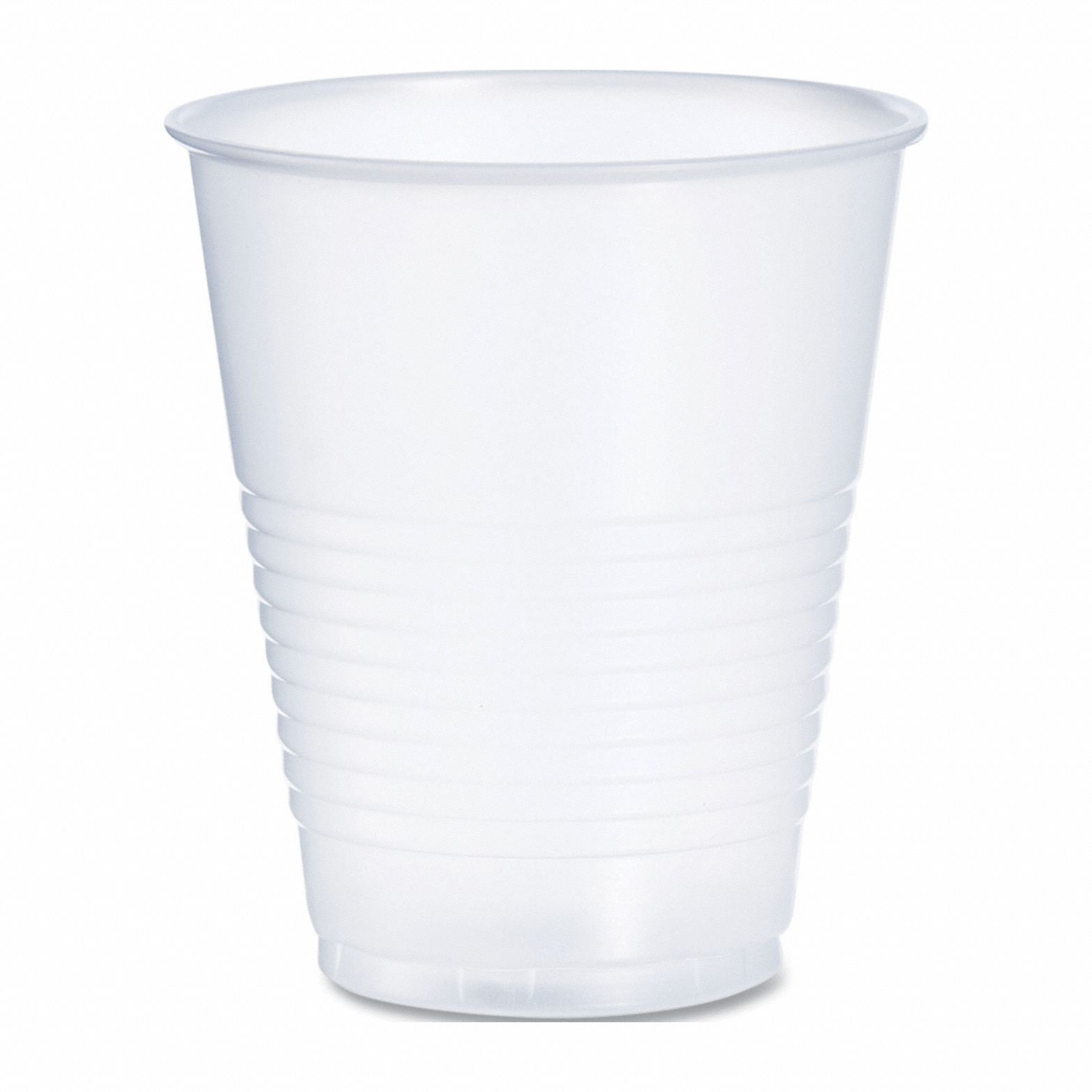 Disposable Cold Cup: 12 oz Capacity, Clear, Plastic, Unwrapped, Patternless, 1, 000 PK