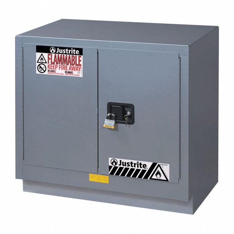 Flammable Cabinet: 21 5/8 in Overall Dp, 36 in Overall Wd, 35 3/4 in Overall Ht, Steel