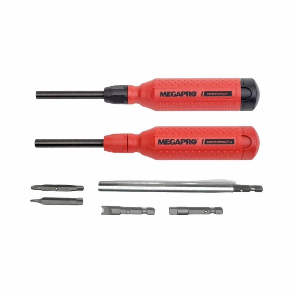 Multi-bit Screwdriver: Security Hex/Security Torx/Spanner/Torq-Set/Tri-Wing Tip, 32 Tips