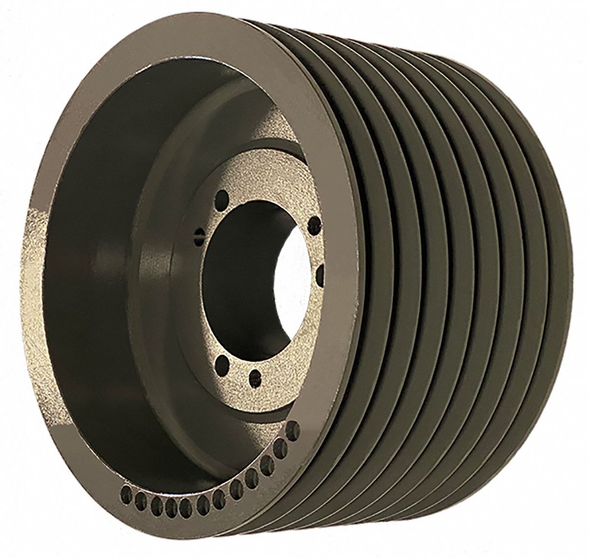 V-Belt Pulley: 8V1250, 8 Groove, 12.5 in OD, Bushed Bore, J, For 8V/8VX Belt Section