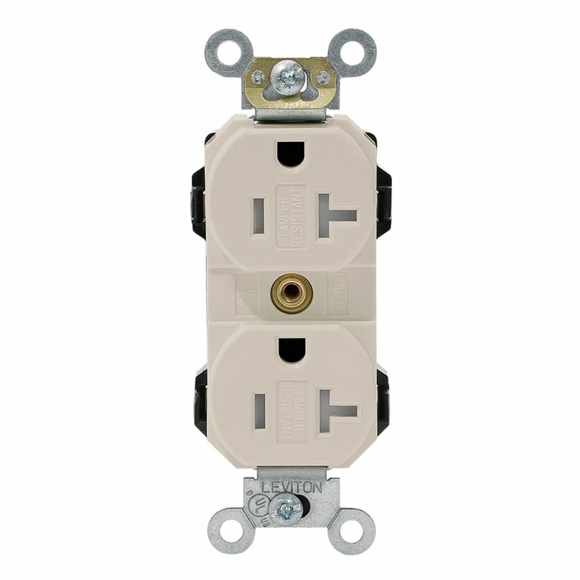 Lev-Lok Rec 20A 125V TR LtAl