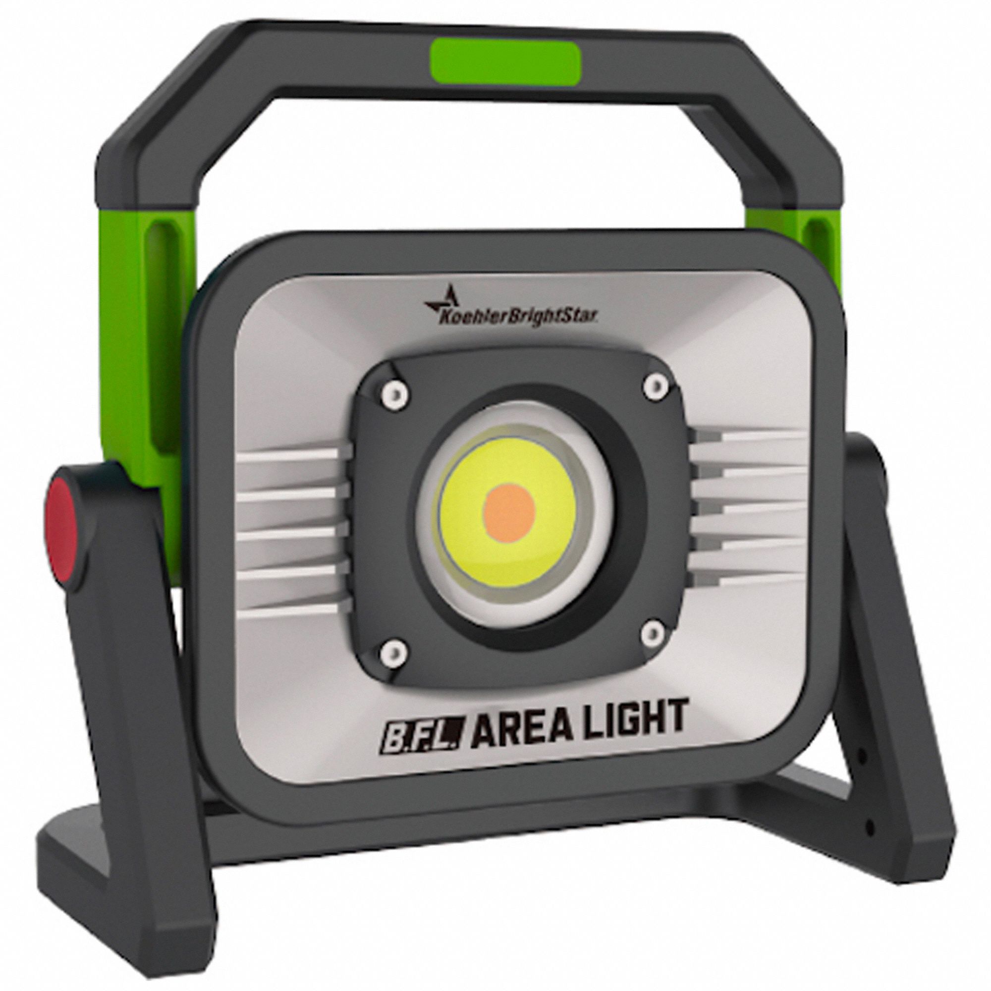Area Job Site Light: 3,000 lm Max Brightness, LED, Dimming, 1 Lamp Heads, IPX4