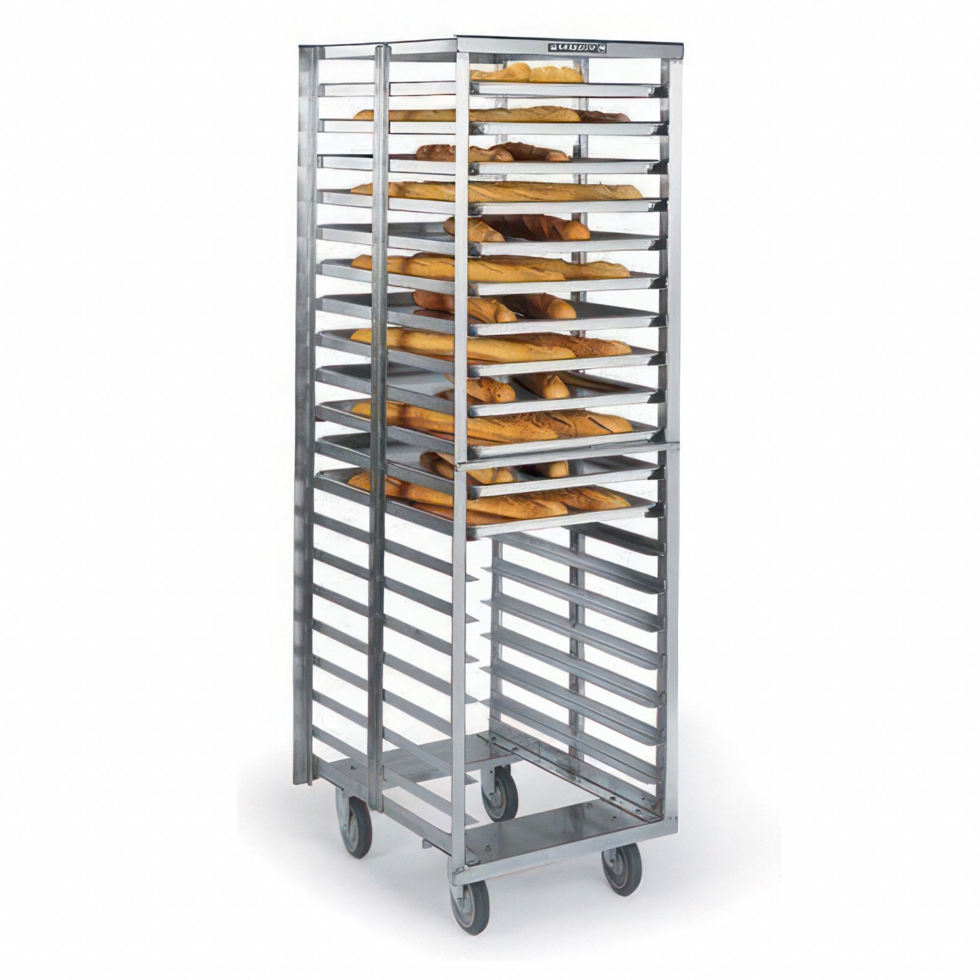 Stainless Steel Extreme Duty Pan N Tray: 20 Slots, 3 in Betw Shelves, 20 3/4 in Wd, 8900