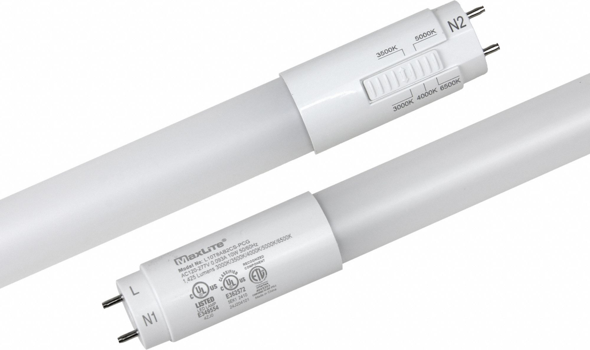 Linear LED Bulb: Type A/B, 3 ft Nominal Lg, T8, 12 W Watt, 25 W Watt Equivalency, Dimmable