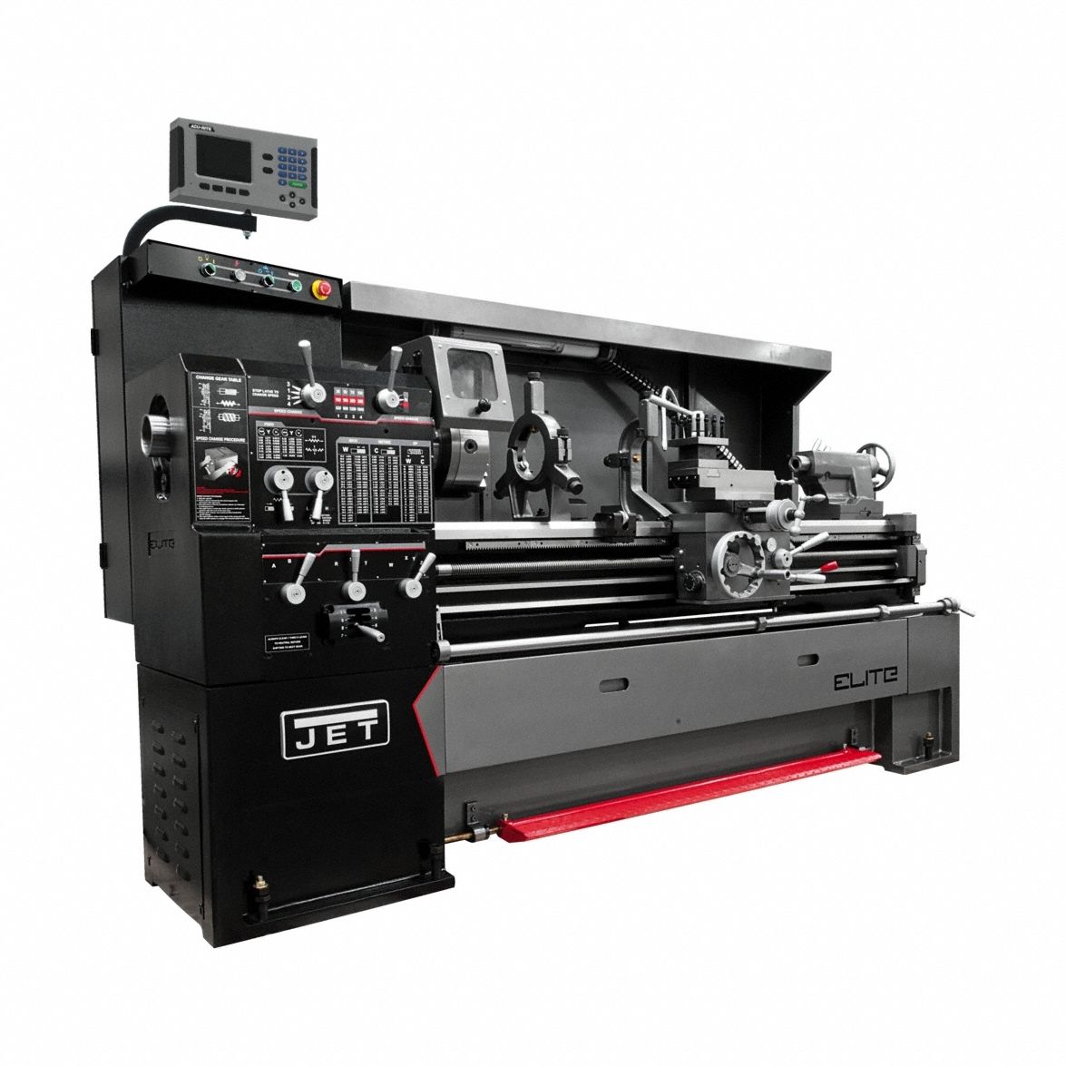 Lathe: EGH-1740, 17" x 40", 7 1/2 hp, 230/460V AC, w/ DRO/Stand