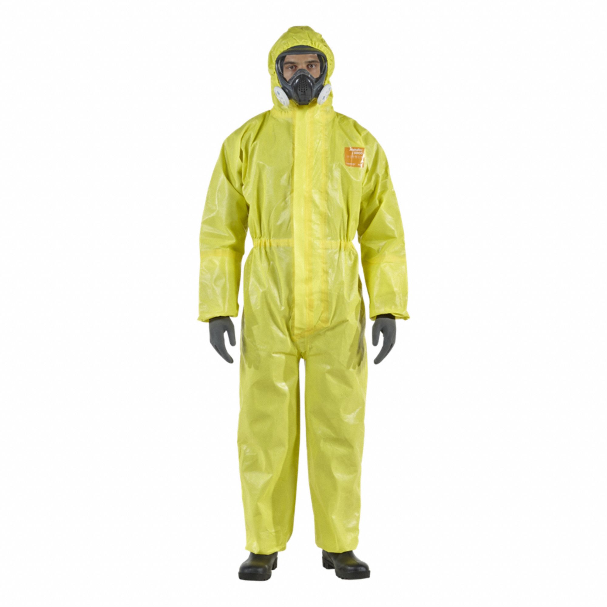 Hooded Coverall 2XL Waist Yellow