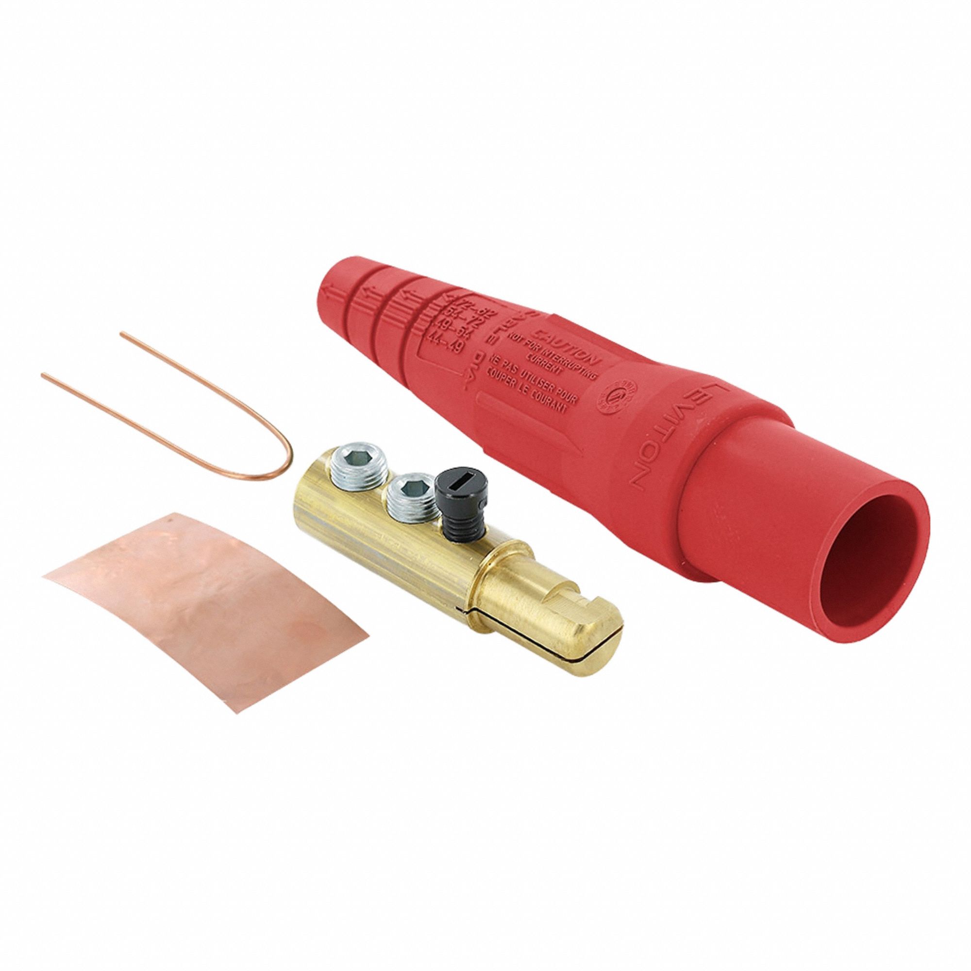 Single Pole Inline 190 A Male Red