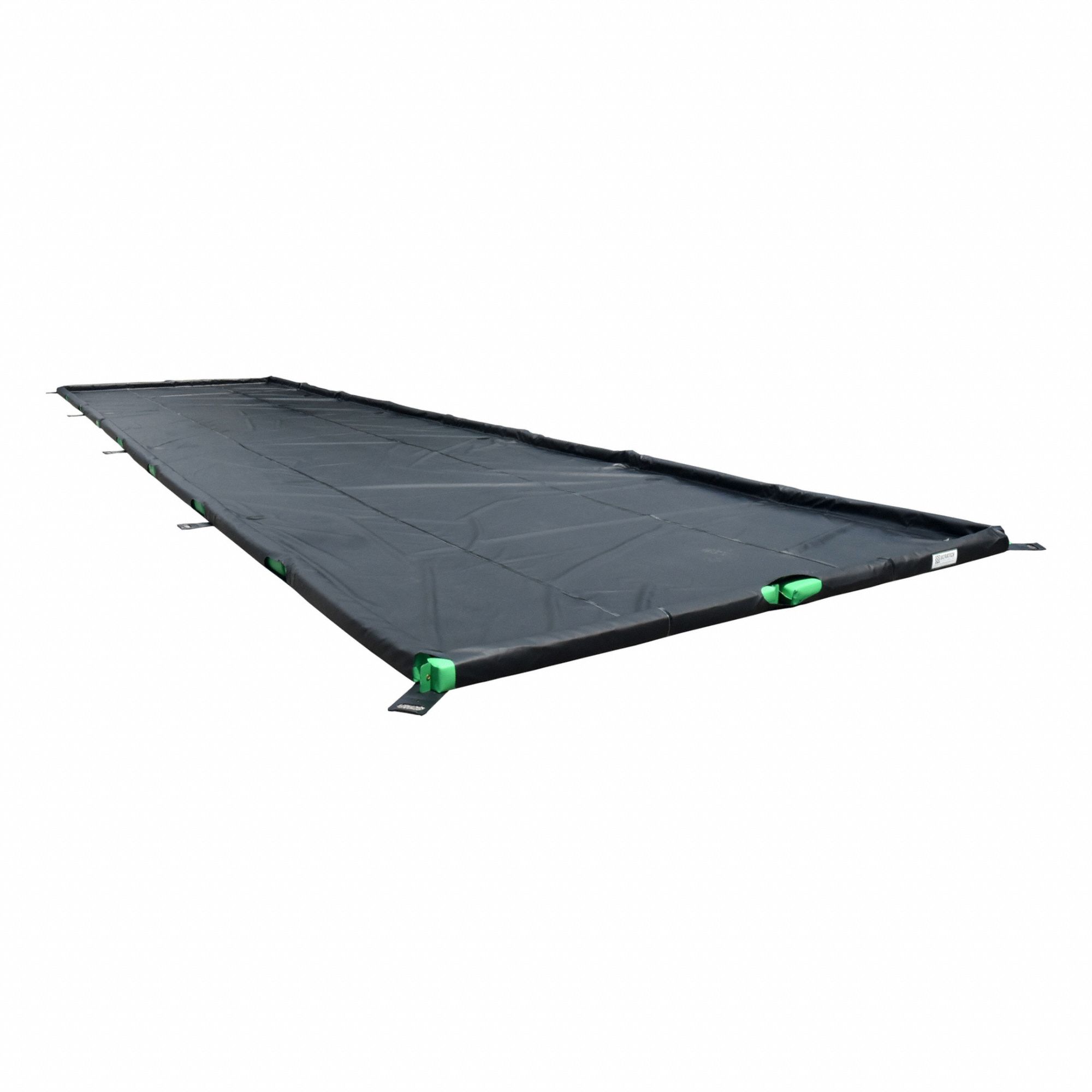 Collapsible Containment Berm: 4 ft x 4 ft x 3 5/8 in, Up to 99 gal., 30 mil Material Thick