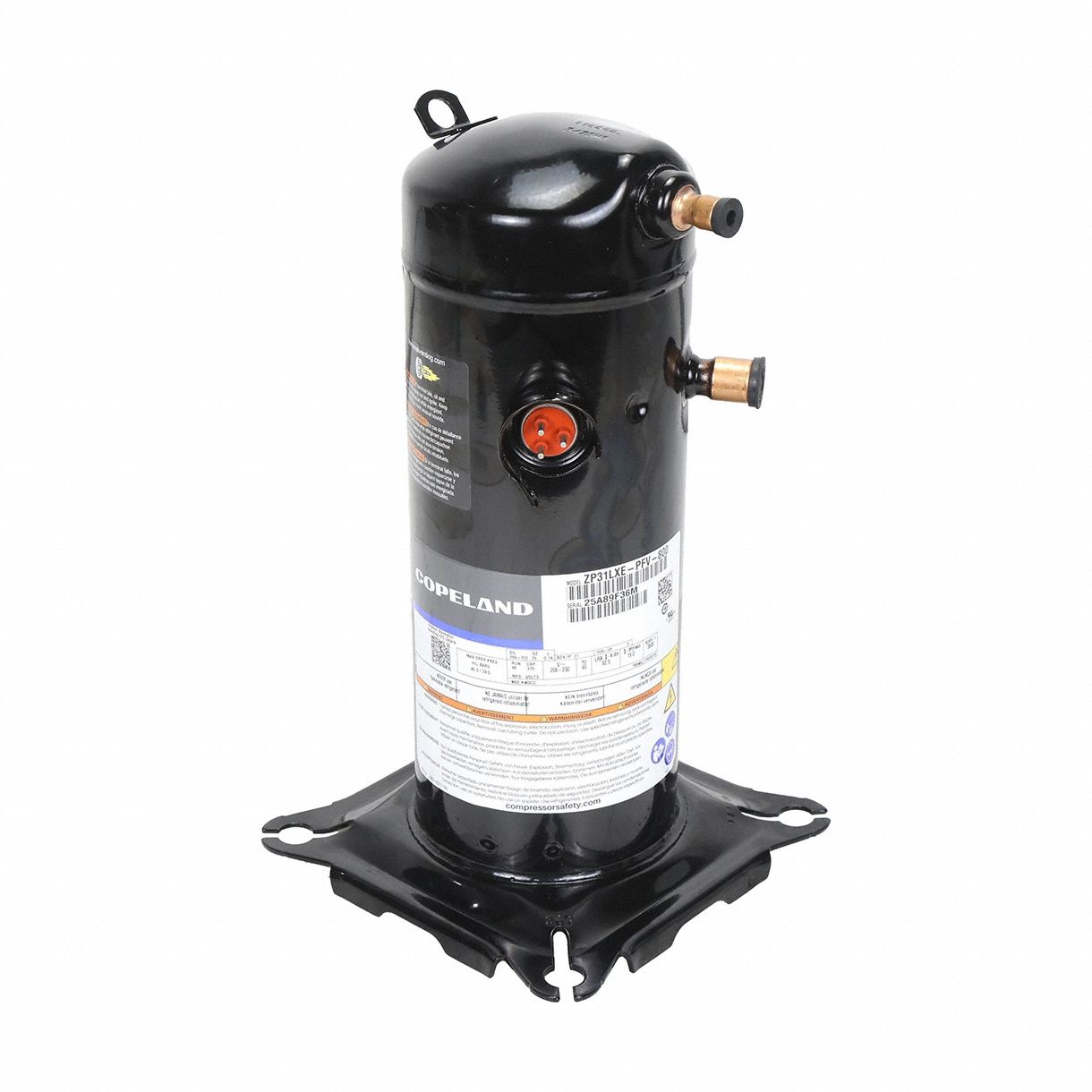 Compressor: Scroll, 29, 000 BtuH Cooling, 11 hp, 1/2 in Discharge Line Connection Size