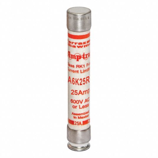 MERSEN, Class RK1, A6K-R Series, Fuse - 896LR5|A6K25R - Grainger