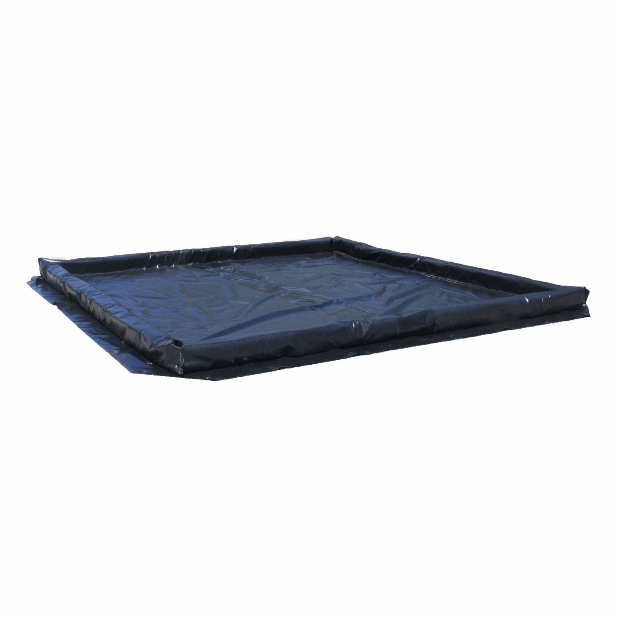 Collapsible Containment Berm: 4 ft x 4 ft x 4 in, Up to 99 gal., 24 mil Material Thick