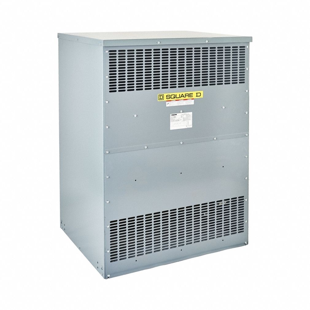 Dry Type Power Distribution Transformer: 600V AC, 120V AC/208V AC Wye, 1, Floor