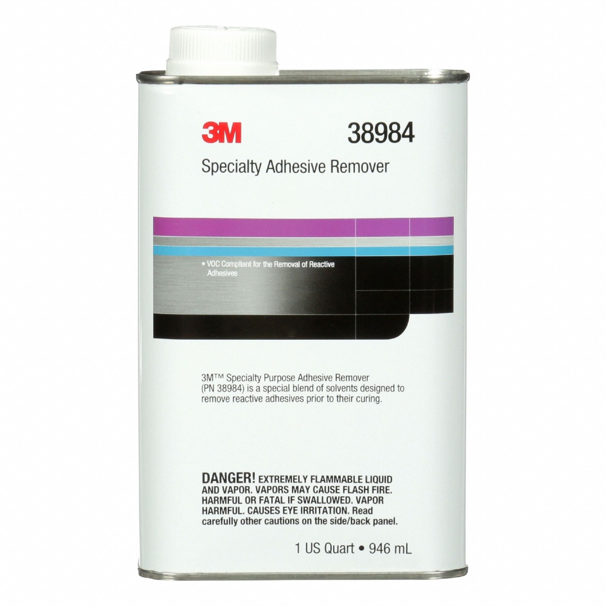 Adhesive Remover: Non-Aerosol Can, 32 oz Container Size, Concentrated, Liquid, 6 PK