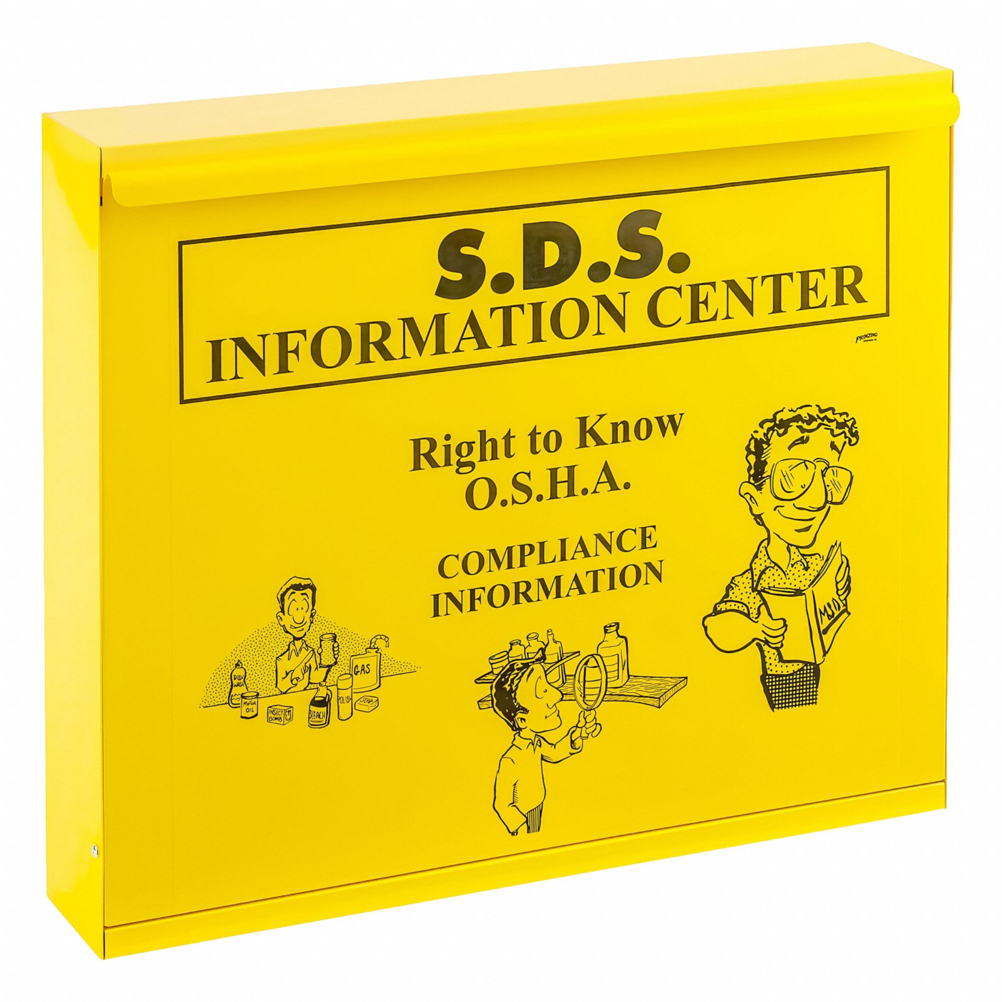 Information and SDS Center: 22 1/2 in Overall Ht, 26 1/2 in Overall Wd, 5 in Overall Dp, English