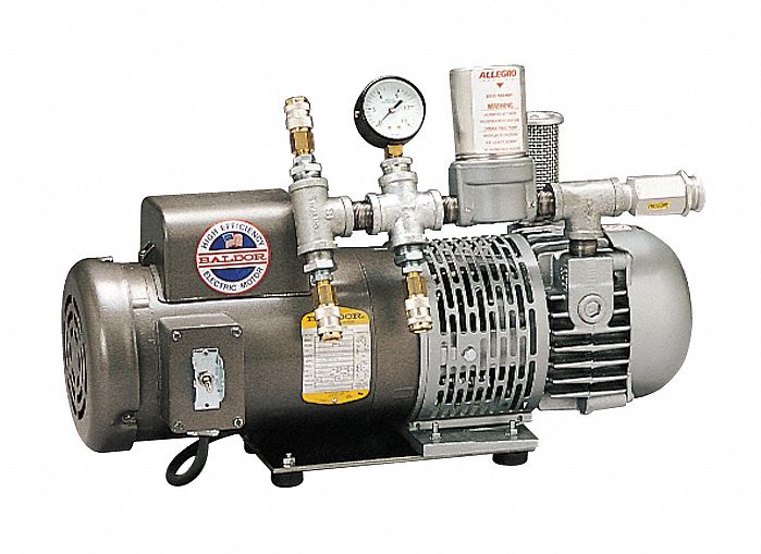 Ambient Air Pump: 0 to 20 cfm, 0 to 15 psi, 1 1/2 hp Horsepower, OBAC, Allegro 9832, 3 Respirators