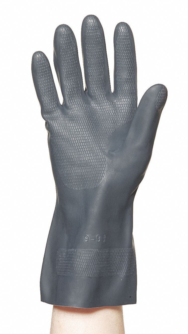 GRAINGER APPROVED Chemical Resistant Glove, 30 mil, Sz L, PR 8A813