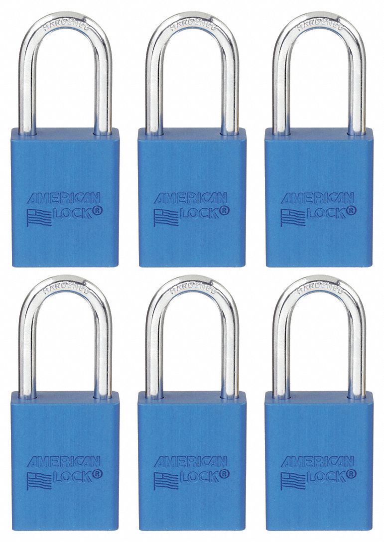 AMERICAN LOCK, Keyed Alike, Aluminum, Lockout Padlock 8A822