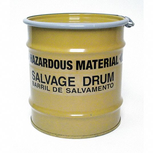 Steel, 8 gal, Salvage Drum - 8A982|820YM - Grainger