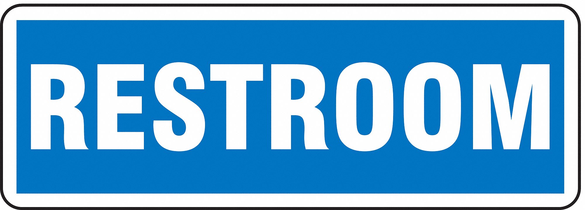 Sign, 3 1/2 in x 10 in, Polyester, PK10