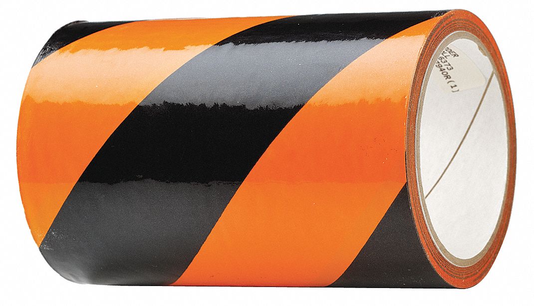 Safety Warning Tape, Striped Grainger