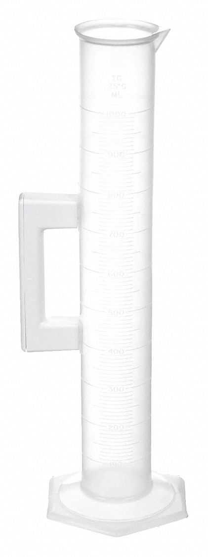 CYLINDER,GRADUATED,W/HANDLE,POLY,10