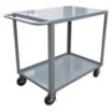 Utility Carts with Lipped & Flush Metal Shelves