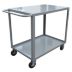 Utility Carts with Lipped & Flush Metal Shelves