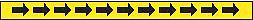 Floor Marking Tape: Gen Purpose, Arrow, Black/Yellow, 2 in x 180 ft, 5 mil Tape Thick