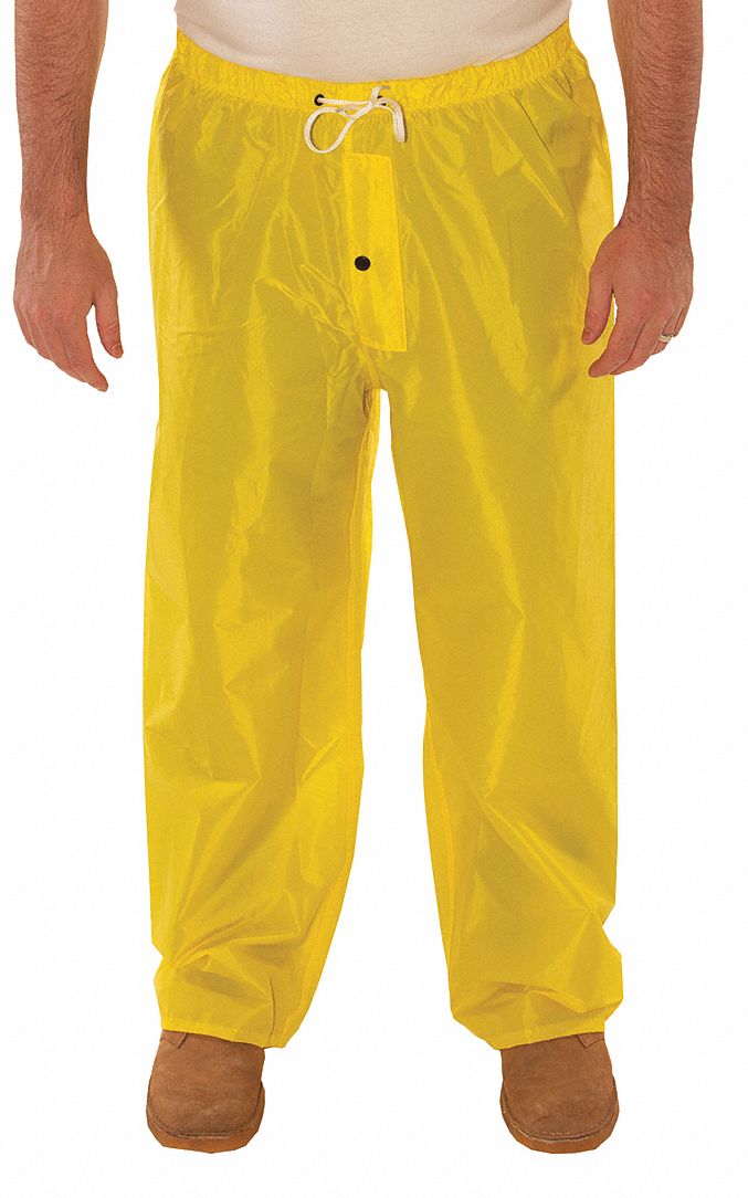 TINGLEY Pantalon Impermeables,Amarillo/Verde,2XG - Pantalones para Lluvia -  9CYD9