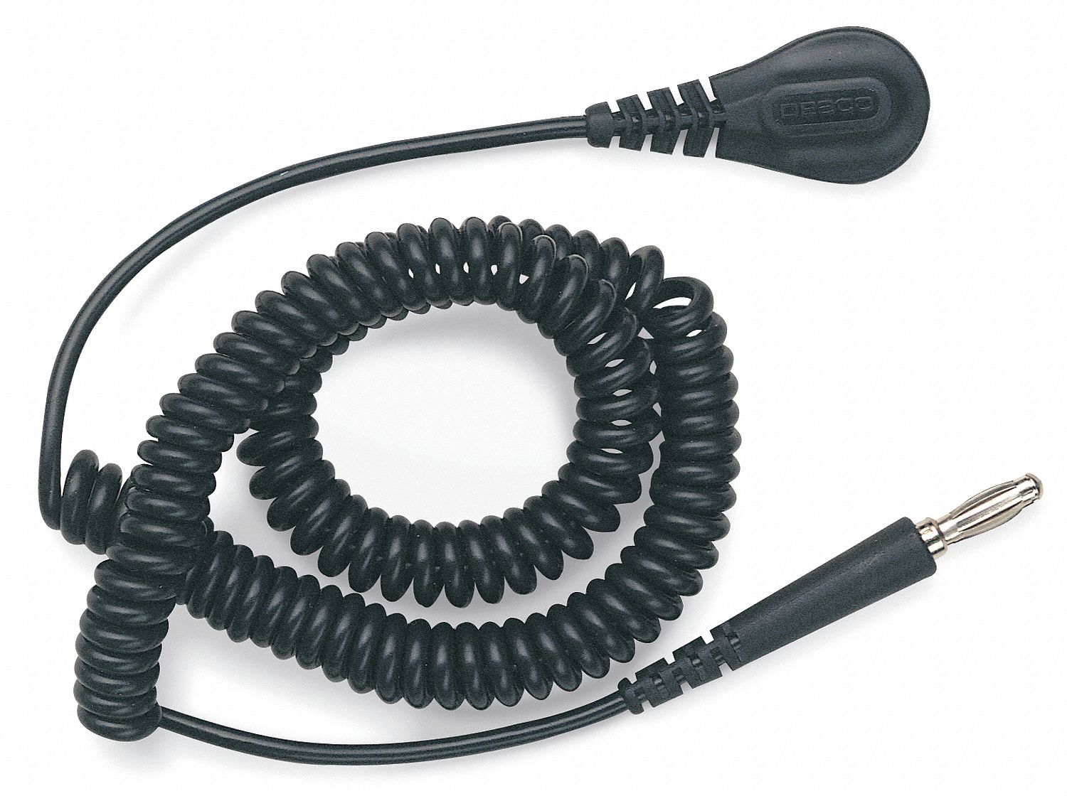 DESCO, 12 ft Cord Lg, Retractable, ESD Ground Cord 8AHC709680 Grainger
