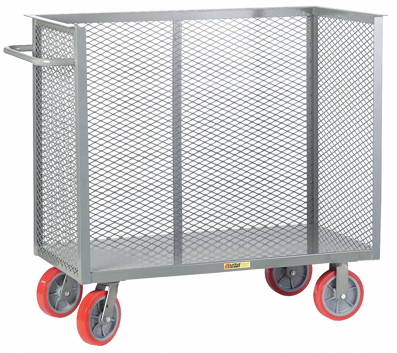 Little Giant Single Side Access Mesh Wall Metal Stock Truck 3 600 Lb 1 Number Of Shelves 48 Inx30 In 8wpp1 Ca 3048 8ppy Grainger