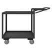 Order-Picking Utility Carts with Lipped & Flush Metal Shelves