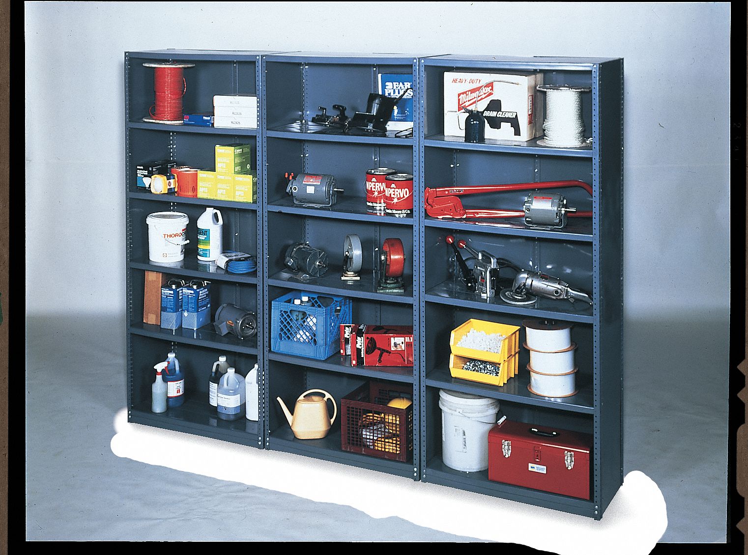 EDSAL, 85 in Overall Ht, Steel, Shelving Post Kit 9K6898512PKN