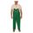 FLAME-RESISTANT RAIN BIB OVERALLS, PVC/POLYESTER, 3XL, GREEN, 32 X 50, SNAP