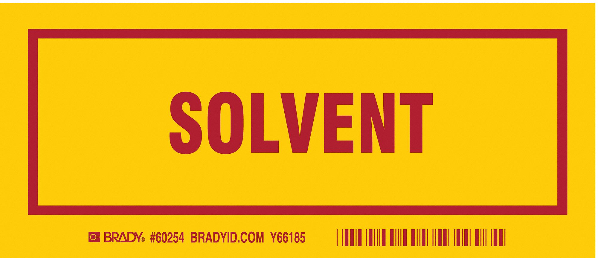 Container Lbl, 3 in x 7 in, Polyester, PK25