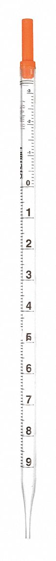 Serological Pipette: 10 mL Capacity, 0.1 mL Graduation Increments, Sterile, Polystyrene