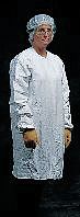 DISPOSABLE LAB COAT,SZ L,PK4