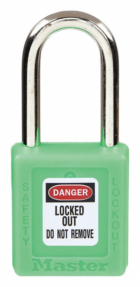 Lockout Padlock, KA, Green, 1-3/4"H