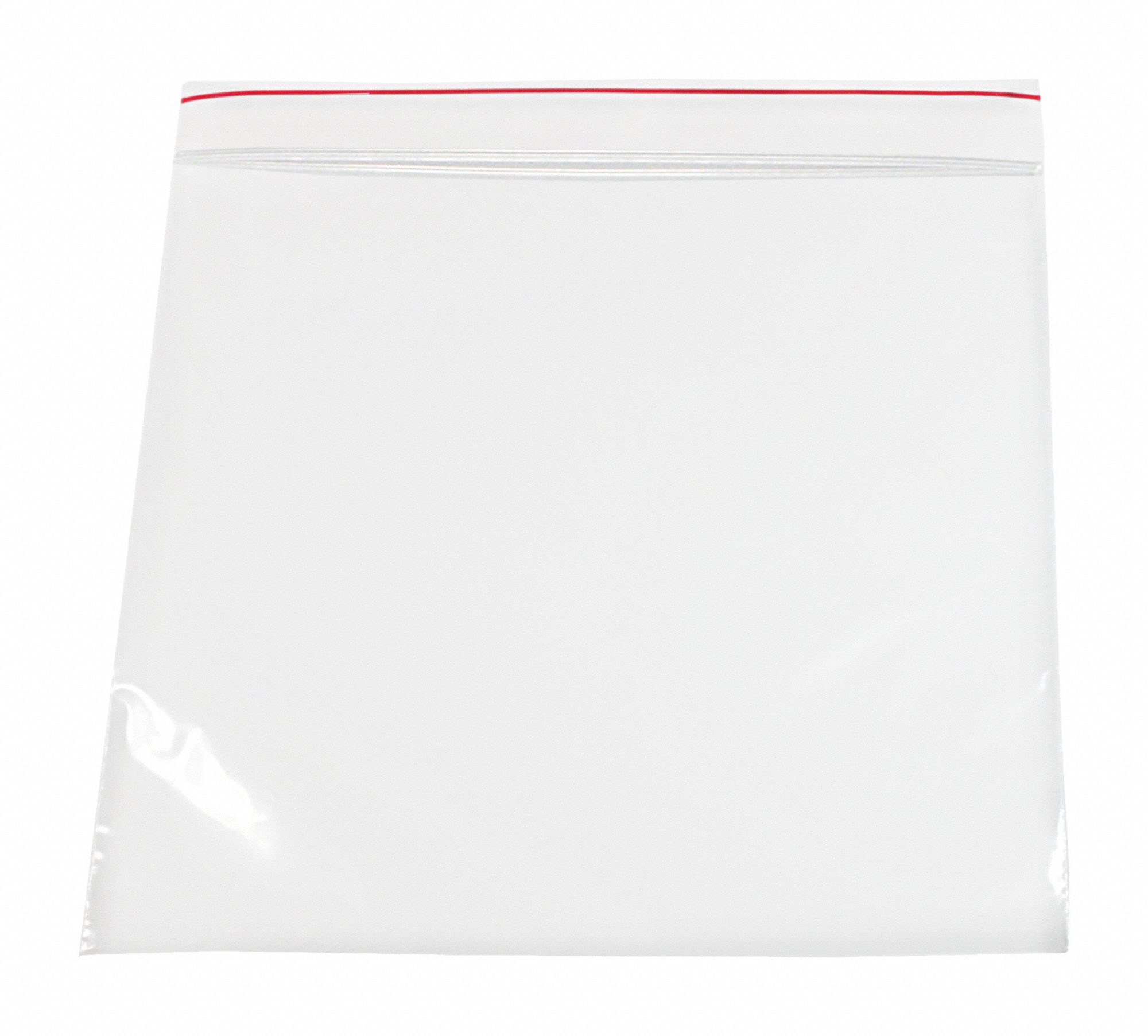 Reclosable Bag: 4 mil Thick, 8 in Wd, 8 in Lg, Hang Hole Not Included, 1, 000 PK