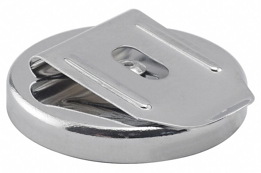 8AT90 - Belt Clip Magnet Steel 3/8 In H 2 In Dia