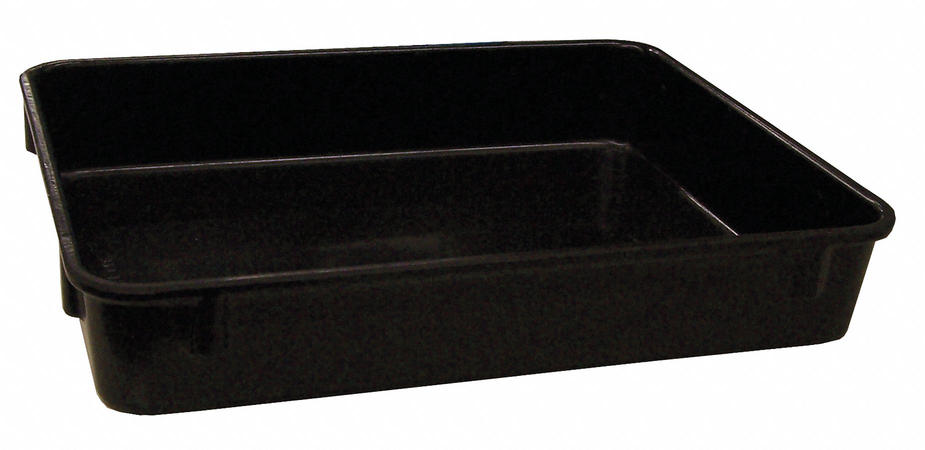 MOLDED FIBERGLASS Nesting Container, Black, 2 1/8 inH x 12 3/8 inL x 9