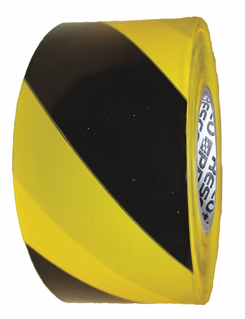 RUBAN SIGNALISATION,JN/NR,200 PI X 3 PO
