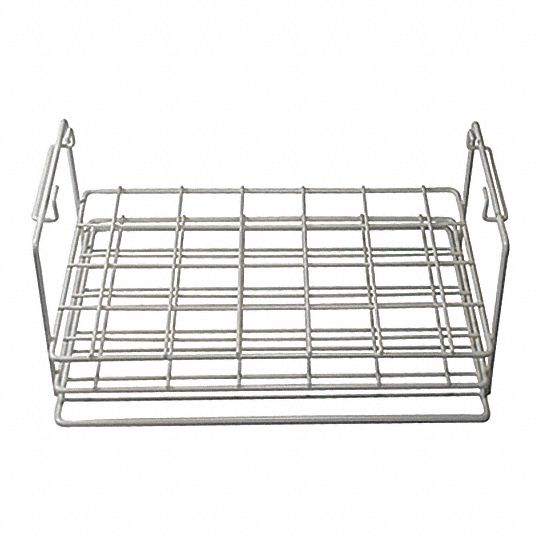 2 1/2 in Overall Ht, White, Tube Rack - 8AVE2|W227731 - Grainger
