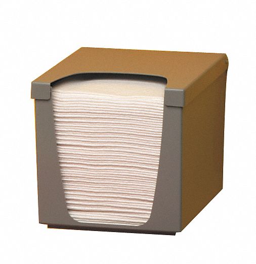 DISPENSER 1/4 FOLD WALL MOUNT GREY