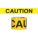 BARRICADE TAPE, CAUTION, BLACK/YELLOW, 200 X 3 IN/3 MIL, POLYETHYLENE