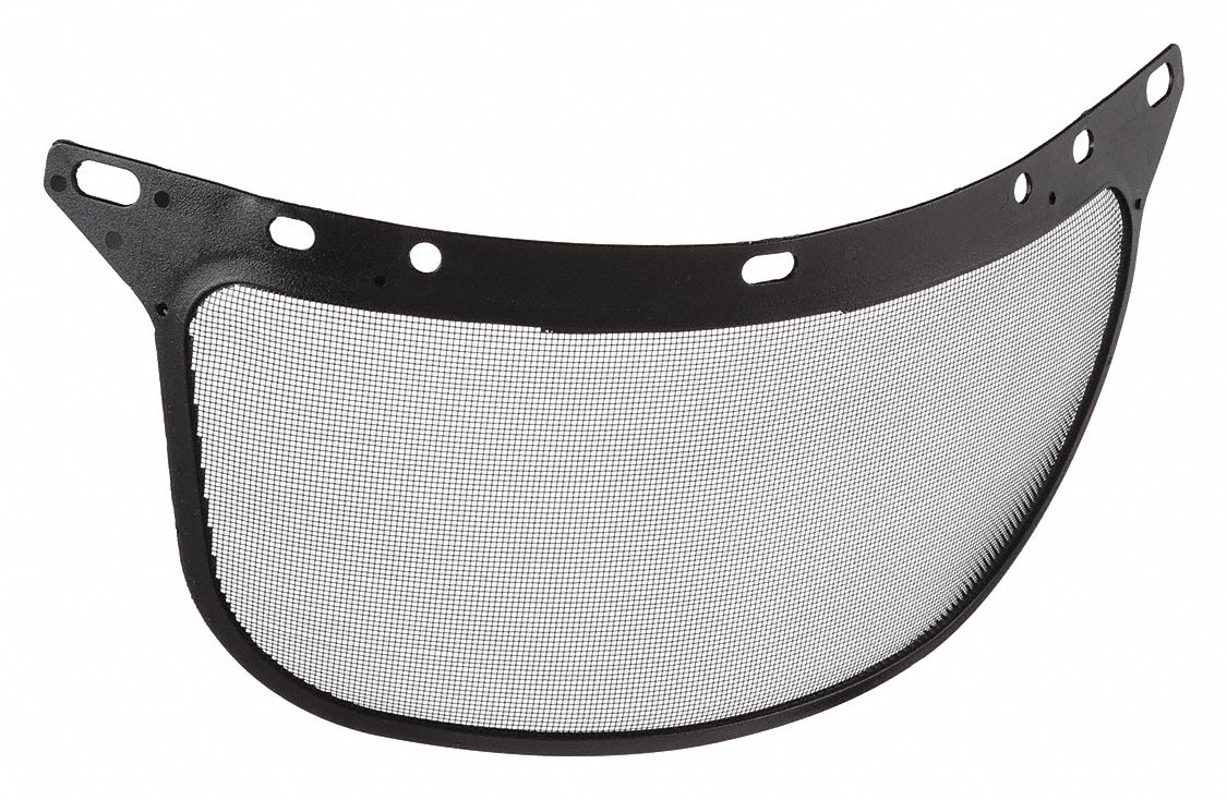 Replacement Visor, Black, Steel Mesh